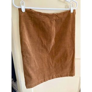 High Waisted Corduroy Skirt